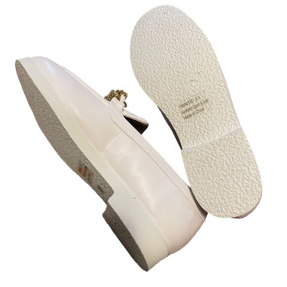 Lulu's Trinitie White Flatform Loafers Size 5.5 New - Picture 4 of 5